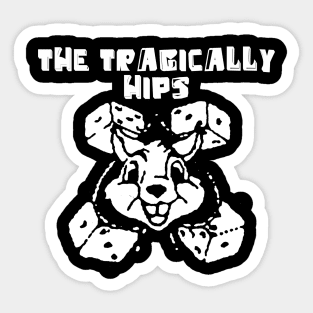 tragically hips dice bunny Sticker